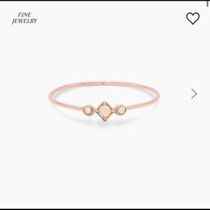 Opal & Diamond Trio Ring